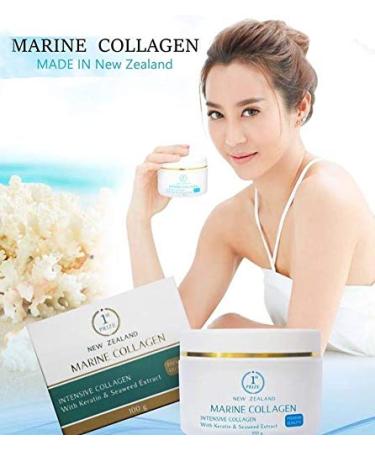 Marine Collagen Cream Intensive Collagen with Keratin & Seaweed Extract New Zealand 100g/3.52 Oz. - Buy Online on GoSupps.com