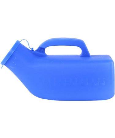 Thick Firm Portable Urinals for Men Blue 1000ML Portable Male Pee Leakproof Storage Urine Collector for Hospital Home Camping Car Travel - Buy Online on GoSupps.com