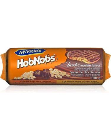 Mcvities Hob Nobs Dark Chocolate 21292 300 Gram (Pack of 1)