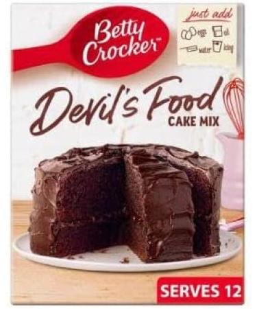 Betty Crocker | Devils Food Cake Mix 425G | No Artificial Colours or Preservatives | Suitable for Vegetarians - Buy Online on GoSupps.com