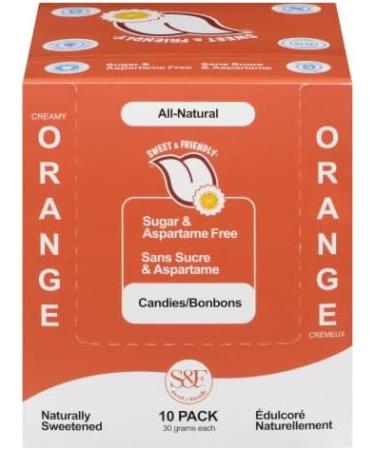 Sweet and Friendly Mints Pack of 10 - KETO AND VEGAN/GLUTEN FREE/DIABETIC FRIENDLY/SUGAR FREE/TOOTH FRIENDLY (5 Creamy Orange) Creamy Orange 10 - Buy Online on GoSupps.com