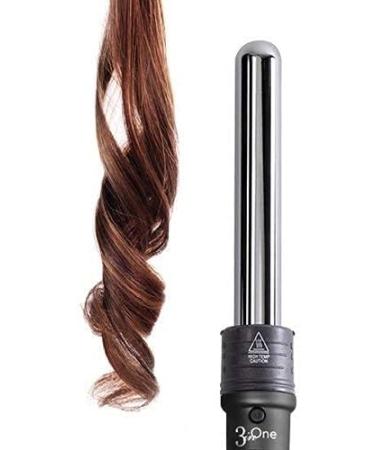 NuMe Titanium 3-in-1 Curling Wand Set - Interchangeable Barrels (0.75" 1" 1.25") & Heat-Resistant Glove - LCD Display - Global Shipping Available - Buy Online on GoSupps.com