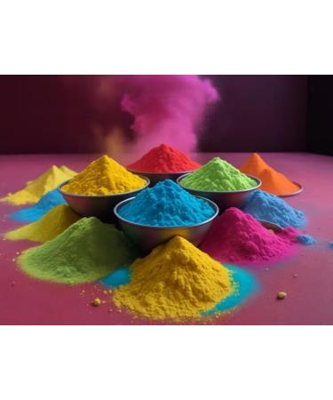 Cock Brand Herbal Gold Gulal (MultiColor-5Pack) 100% Natural and Herbal Gulal Organic Coloured Powder Non-Toxic and Skin-Friendly Holi Gulal Holi Celebration Herbal Gold-5pack - Buy Online on GoSupps.com