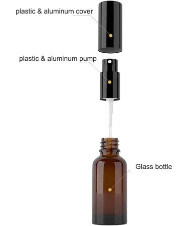 Zeoabsy 12-Piece 15ml Brown Spray Bottles with Black Atomizers - Perfect for Perfume Travel and DIY - Includes 3 Funnels - Buy Online on GoSupps.com