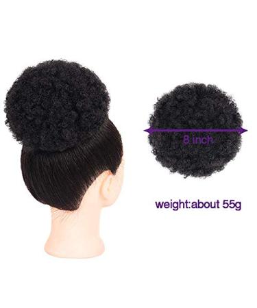 Shop Synthetic Puff Afro Short Kinky Curly Chignon Hair Bun - Drawstring Ponytail Wrap Hairpiece | 27 Fake Hair Extensions - Buy Online on GoSupps.com