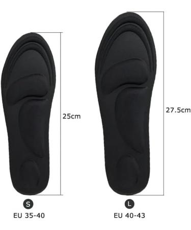 CSCDD 4D Stretch Breathable Running Insoles for Men & Women | Orthopedic Cushion Pads for Shoes - Small Size - Buy Online on GoSupps.com