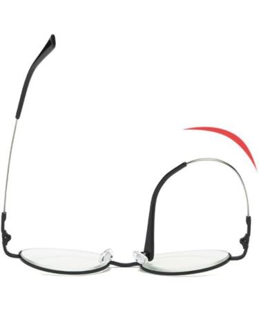 Buli Oval Reading Glasses +2.5 | Blue Light Blocking Semi-Glasses for Men & Women - Black Reading Aid - Buy Online on GoSupps.com