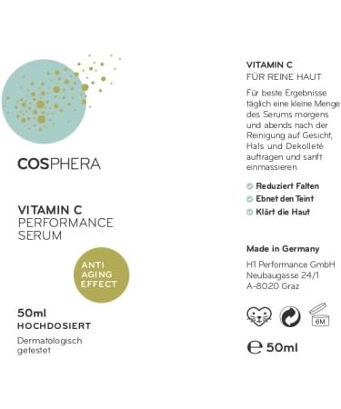 Cosphera Vitamin C Performance Serum 50 ml - Buy Online on GoSupps.com