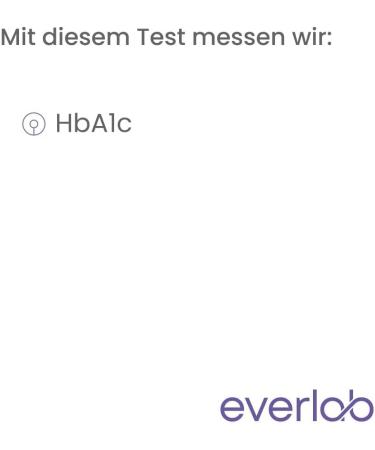 EVERLAB HbA1C Test - Quick Home Diabetes Screening | Easy Long-Term Blood Sugar Monitoring - Buy Online on GoSupps.com
