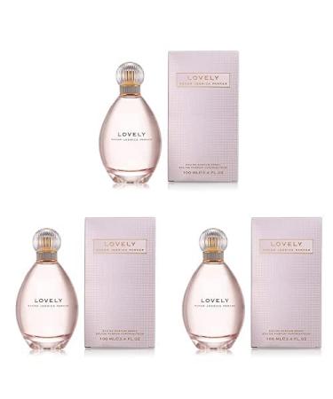 Lovely by SJP - Sweet Floral Musky Amber Woody Eau De Parfum Spray Fragrance for Women - With Notes of Mandarin Bergamot Apple and Cedarwood - Intense Long Lasting Scent - 3.4 oz (Pack of 3) 3.4 Fl Oz (Pack of 3)