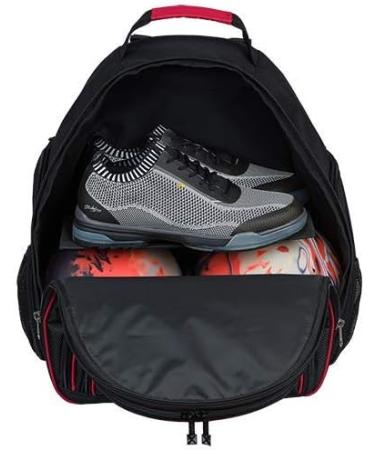 KR Strikeforce Royal Flush Deuce Two Ball Bowling Backpack - Black/Red - Buy Online on GoSupps.com