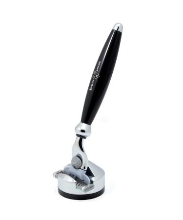 Edwin Jagger Bulbous Range Black Handle Compatible With Gillette Mach 3 Cartridges