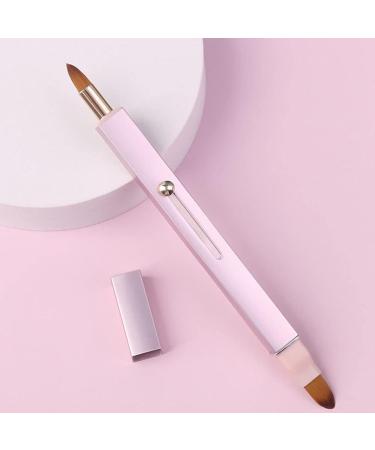 Lurrose 1Pc lip brush makeup brush lip applicator brush Eyeshadow Brush Lip Gloss Brush portable makeup brush wand makeup flour travel dual purpose aluminum tube - Buy Online on GoSupps.com