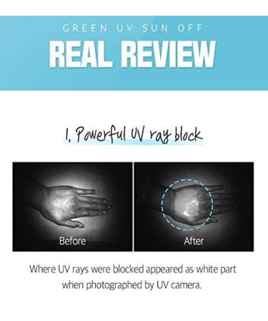 Bom Green UV Sun Off Water Balm Moisturizer 50ml | SPF 50+ Non-Greasy No White Cast | Lightweight Sun Protection for All Skin Types - Buy Online on GoSupps.com