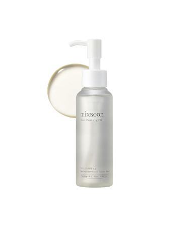mixsoon Bean Cleansing Oil - Lightweight Oil Deep Cleansing and Makeup Remover Fermented Bean Hydrating and Balancing for Smooth Skin 100ml / 3.38 fl.oz. Korean Glass Skin Care 3.38 Fl Oz (Pack of 1)