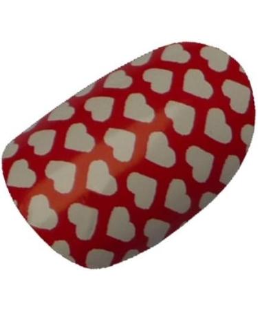Chix Nails Occasional Valentine Minx Trendy Style Fingers Toes Vinyl Foils Nail Wraps White Polka Dot Hearts Print - Buy Online on GoSupps.com