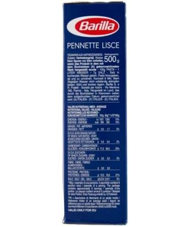  Barilla Pack of 5 Barilla Pennette Lisce pasta no. 69 - 500g pack - Buy Online on GoSupps.com