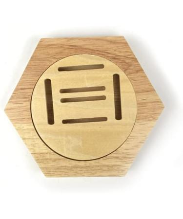 Wooden Hexagon Medal Display Hanger Rack - Sports Medals Storage Case for Track & Field, Military, Spartan, Running, Marathons (6pc) - Buy Online on GoSupps.com