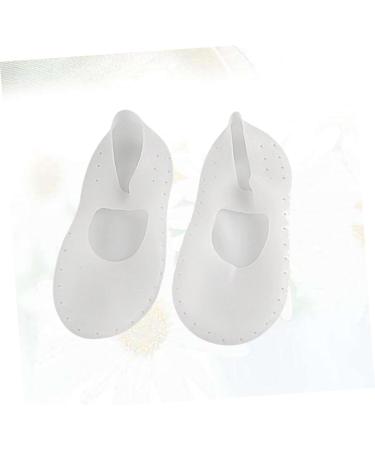 Yardenfun 1 Pair Ped Socks Invisible Socks Silicone Socks High Heel Socks Silicone Gel Foot Moisturizing Socks High Heel Protectors Short Shocks Men and Women Forefoot Pad Breathable White White L - Buy Online on GoSupps.com