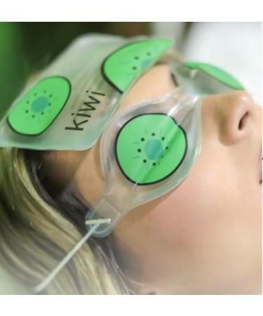 CoolFruit Facial Gel Ice Therapy Kit | Soothing Kiwi-Scented Gel Pads & Eye Mask for Tired Eyes Migraines & Toothaches - International Shipping Available - Buy Online on GoSupps.com