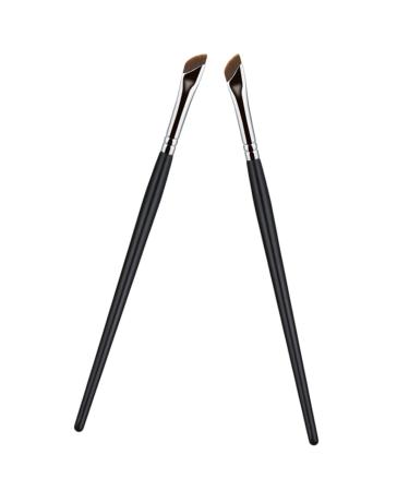 BELLIFFY 2pcs Eyebrow Brush Makeup Brush Eyeliner Brush Slanted Concealer Brush Angled Brush Artificial Fiber