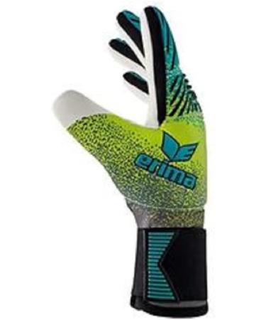 Erima Youth Flex Rd Robusto Goalkeeper Gloves - Petrol/Lime/Black | Buy Internationally Online - Buy Online on GoSupps.com