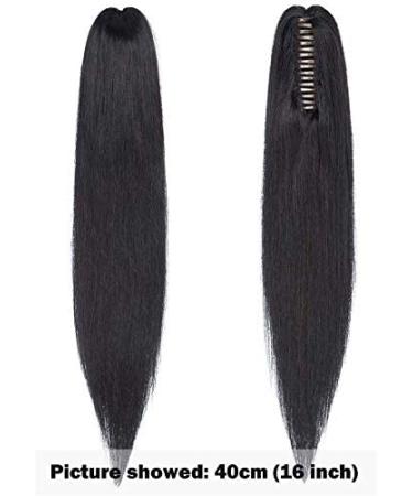 SEGO Ponytail Extension - Real 100% Remy Hair Clip-In Braid Black #1 14 (35cm) 105g - International Shipping Available - Buy Online on GoSupps.com