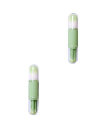 Beavorty 2 Sets telescopic makeup brush makeup blush brush powder mineral retractable blusher brush multitools kabuki face powder brush eyebrow Foundation Brush travel the face plastic