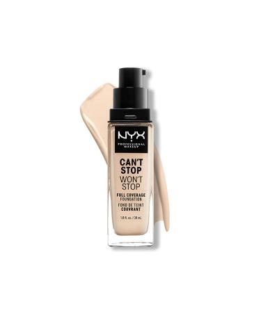 Nyx Professional Makeup Can't Stop Won't Stop Full Coverage Foundation Long -lasting waterproof vegan formula matted complexion color: Pale 01 Pale 30 ml (1 Pack) - Buy Online on GoSupps.com