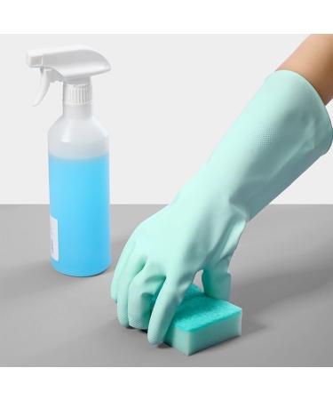 Bafnsiji 2 Pairs Rubber Cleaning Gloves Reusable Household Gloves Reusable Washing up Gloves Flocked Liner Kitchen Dishwashing Glove Durable Kitchen Gloves - Buy Online on GoSupps.com