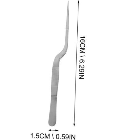 12 Pcs Stainless Steel Tweezers Cleaning Tools Set - Ceramic Plant & Cloud Clamp, Earwax Cleaning Tool Kit - Silver Detergent Ear - 16X1.5X1.3CMx3pcs - Buy Online on GoSupps.com