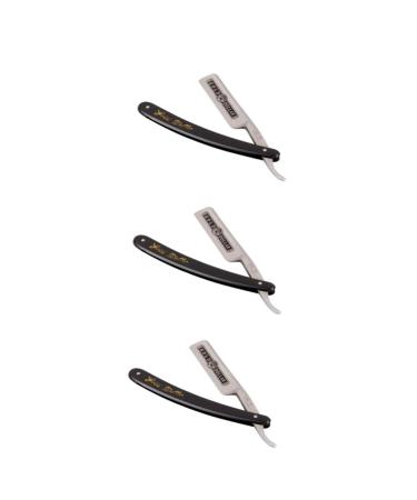 Frcolor 3 pieces 66 razor razor blade hairdresser men's razor Dalmatian ears razor for men eyelash case hairdressing gifts for men scrap