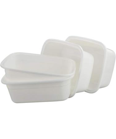 Lesbin 12 Quart Plastic Wash Basin Dish Pan 4 Pack - White - Buy Online on GoSupps.com