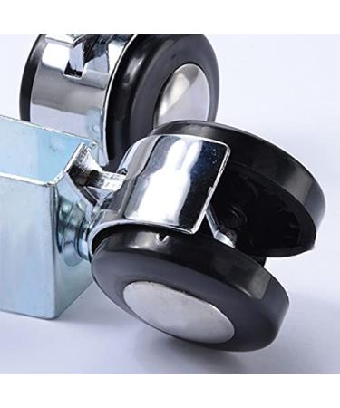 4 Pcs 2 Inch Crib Casters Cabinet Clamp with Brake Wheels Nylon Furniture - Buy Online on GoSupps.com