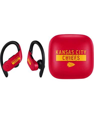 Skinit Decal Audio Skin Compatible with PowerBeats Pro - Officially Licensed NFL Kansas City Chiefs Red Performance Series Design
