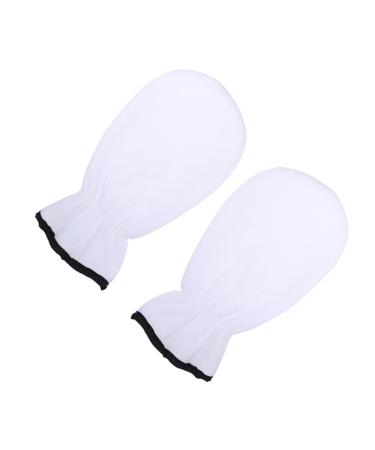 HONMEET 1 Pair Maintenance Essential Oil Gloves Heat Preservation Gloves Paraffin Wax for Hand and Feet Hand Gloves Spa Hand Moisturizer Gloves Heating Gloves Heated Gloves White Flannel
