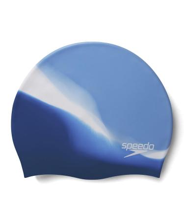 SPEEDO Multicoloured Silicone Cap blue/white