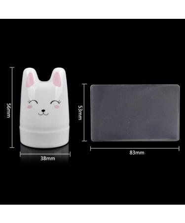 Clear Jelly Nail Stamper Set with Scraper - Nail Art Stamping Tools - Buy Online on GoSupps.com