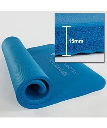 Blue Thick Foam Exercise Mat for Gym, Home Workouts, Yoga, Ab Workouts | Slip Resistant, High Density & Durable Beachbody - Buy Online on GoSupps.com
