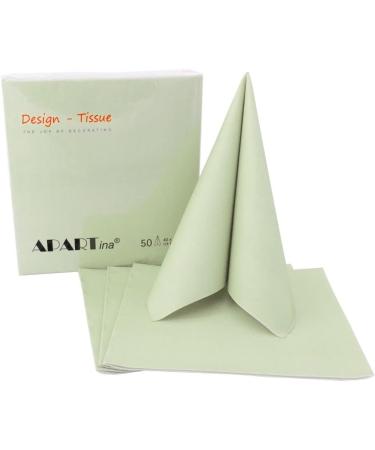 50 APARTina Light Lime Green Fabric-Like Airlaid Napkins - 40x40 cm Premium Quality | International Shipping - Buy Online on GoSupps.com