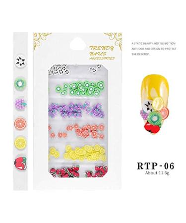Shop Cute Nail Art Slices - Soft Ceramic Fruit & Cartoon Animal Decorations | International Shipping - Buy Online on GoSupps.com