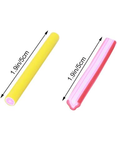 DOITOOL 100 Pcs Nail Stickers Fruit Canes Polymer Clay Cane for Nail Art Accessories 3d Nail Sticker Canes Sticks DIY Homemade Canes Braiding Toy Nail Art Stickers Claycanes Manicure - Buy Online on GoSupps.com