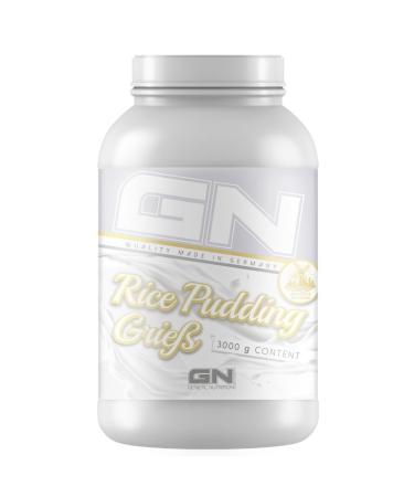 GN Laboratories rice Grieß Pudding - (3000 g) - Optimal carbohydrate source - creamy consistency - quick and simple preparation - 100% rice flour - made in germany