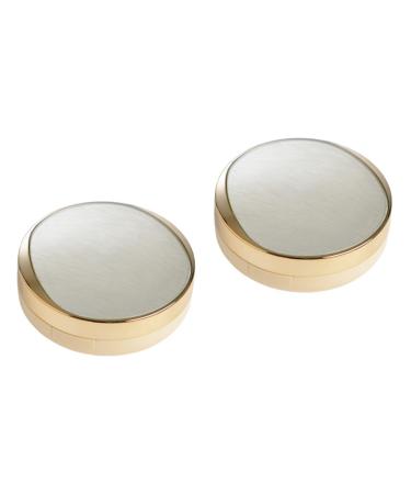 Beaupretty Makeup Accessories 2pcs Makeup Empty Powder Puff Case Loose Powder Case Compact Case with Mirror Cushion Case Cream Case Cushion Bb Cream Loose Powder Compact Case Powder Box Pack 1pc