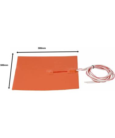 RANRAO Waterproof Silicone Heating Pad 300x300mm 110V - Ideal for 3D Printer Parts & Hot Beds - Buy Online on GoSupps.com
