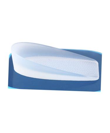 FOMIYES 1 Pair Heel Pad Heightening Insoles Height Increasing Insole Silicone Insoles Taller Pad White 10X6X1cm