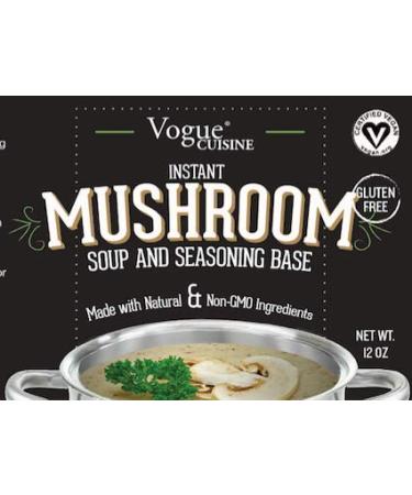 Vogue Cuisine Mushroom Soup Seasoning Base - Low Sodium, Gluten Free - 12 oz (Pack of 1) - Buy Online on GoSupps.com