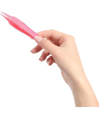 Baby Nose Tweezers Set - Nasal and Ear Cleaning Clip, 4 Pcs Plastic Round-Head Tweezers for Nasal Cavity - Gentle Baby Care Tool - Buy Online on GoSupps.com