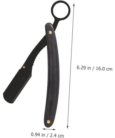 Frcolor Razor Hairdresser & Beard Cutter - Rustproof Steel Straight Blade Pumice Stone for Fingernails - Folds for Easy Use - International Shipping Available - Buy Online on GoSupps.com