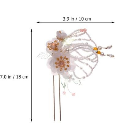 FRCOLOR Butterfly Flower Hairpin Hair Accessories Rhinestone Hair Clip Chinese Decor Decorative Hairpin Floral Hair Sticks for Buns Styling Hair Clips Fine China Imitation Pearls Miss - Buy Online on GoSupps.com